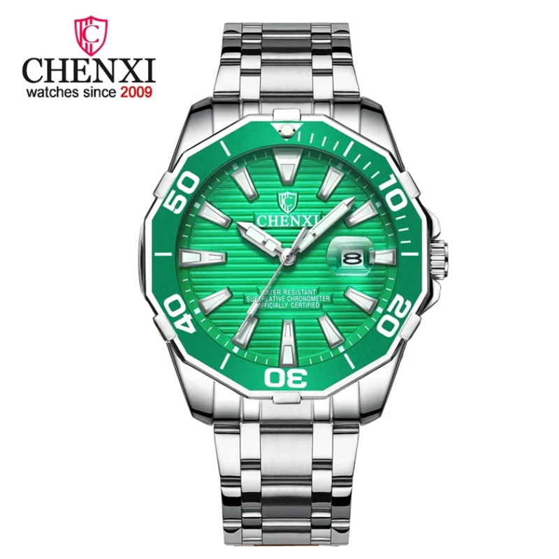 

Fashion Men Watches Stainless Steel Top Brand Luxury Sports Chronograph Quartz Watch Men Waterproof Fashion