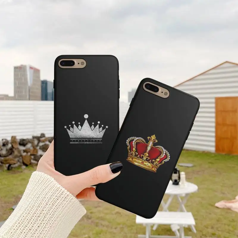 

Crown Phone Case Fundas Shell Cover For Iphone 6 6s 7 8 Plus Xr X Xs 11 12 13 Mini Pro Max