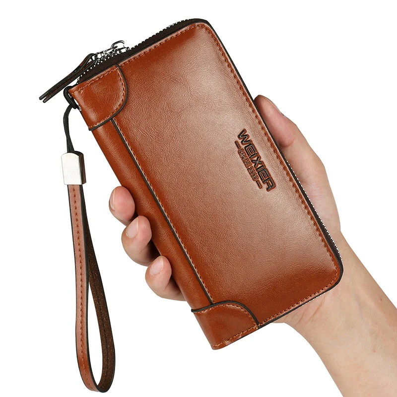 

Wallet Envelope Pouch Handbag Men Leather Purse Vintage Bags Handy Men's Clutch Clutches Bag Men Bag Phone Man Large Bags