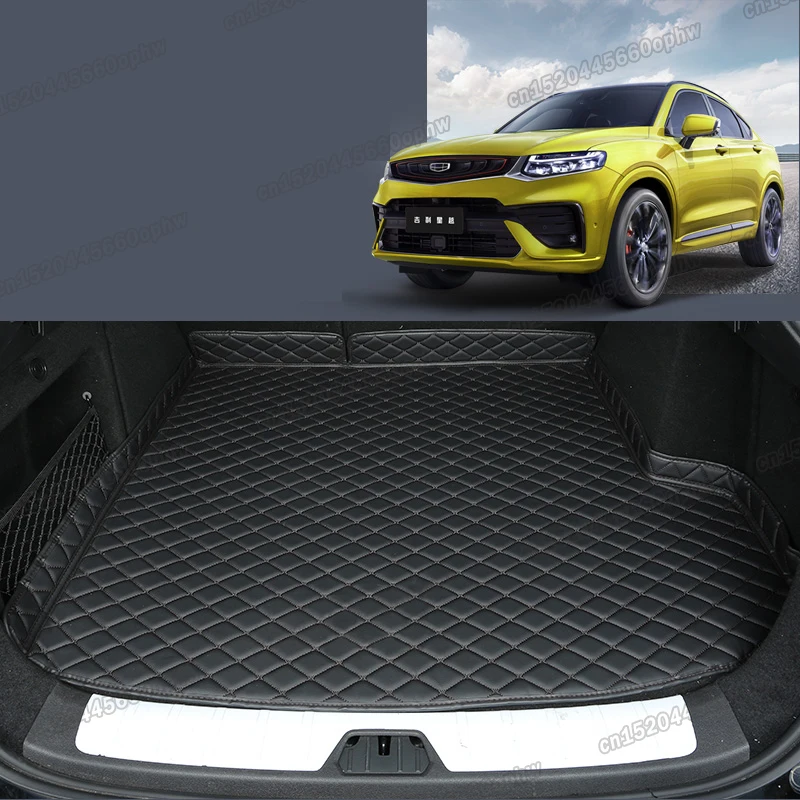 leather car trunk mat cargo liner rear boot luggage cushion for geely xingyue1 tugella 2019 2020 2021 2022 accessories interior |