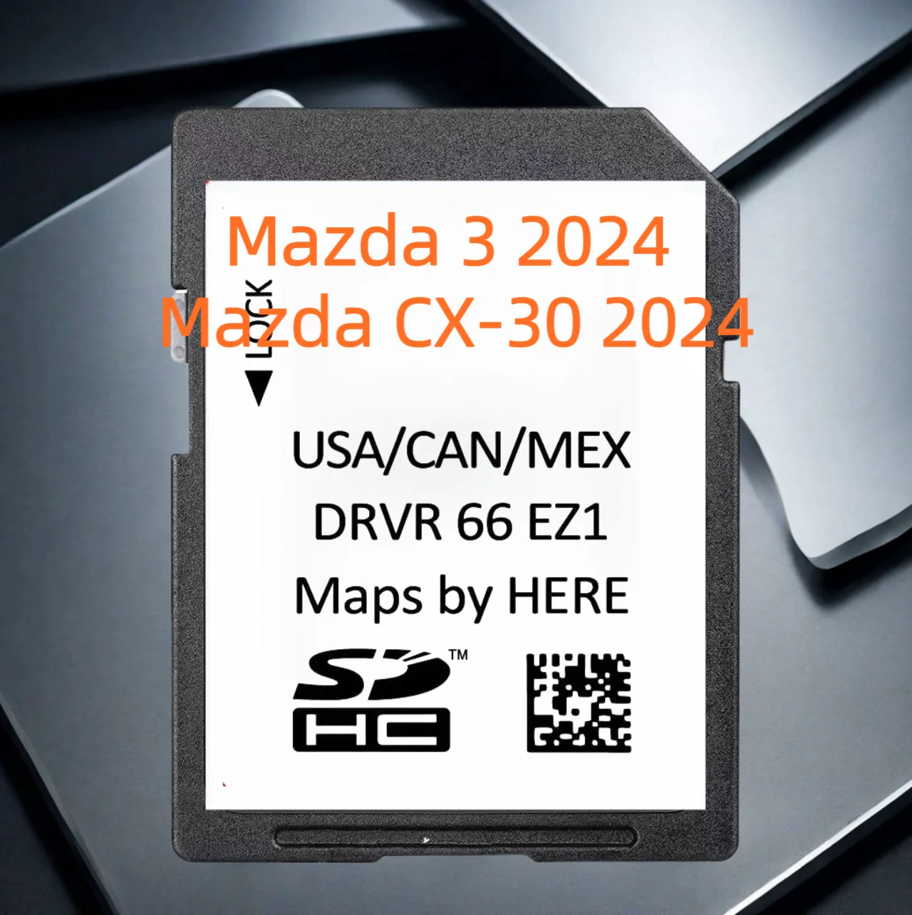 Mazda США/Канадский/Мексико DRVR66EZ1 SD-карта с GPS-навигацией 2024 для CX-3