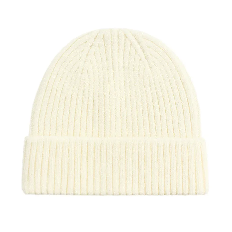 

Solid color knitted hat unisex winter warm hat 2021 gray