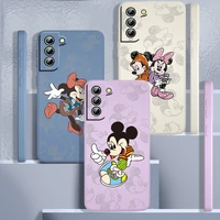 disney classic image mickey mouse for samsung galaxy s22 s21 s20 fe s10 note 20 10 ultra lite plus liquid rope phone case cover