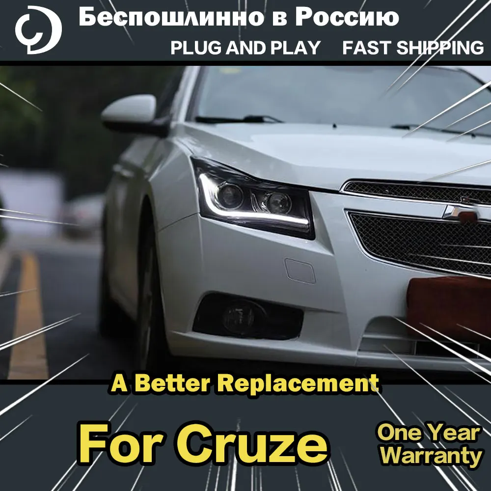 Фары головного света для Chevrolet Cruze Sedan Hatchback 2008-2015 светодиодный светодиодные фары