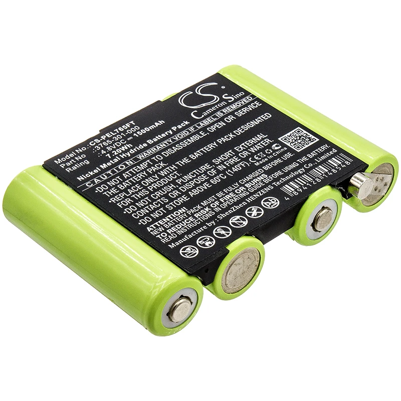 

CS 1500mAh / 7.20Wh battery for Peli 3715Z0 LED ATEX 2015, 3760Z0, 3765, 3769 3765-301-000