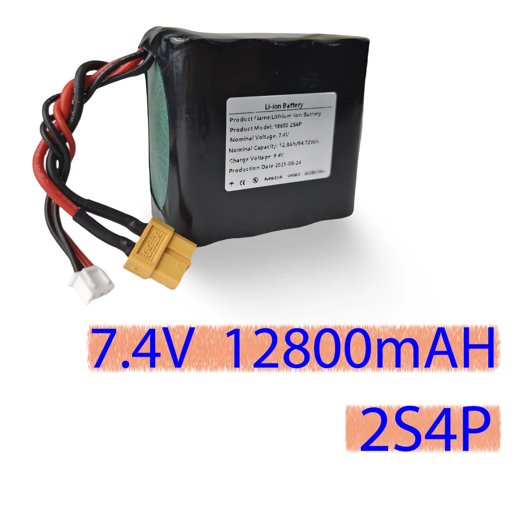 Перезаряжаемая литий-ионная аккумуляторная батарея 2S4P 7,4 В Ач для различной фототехники