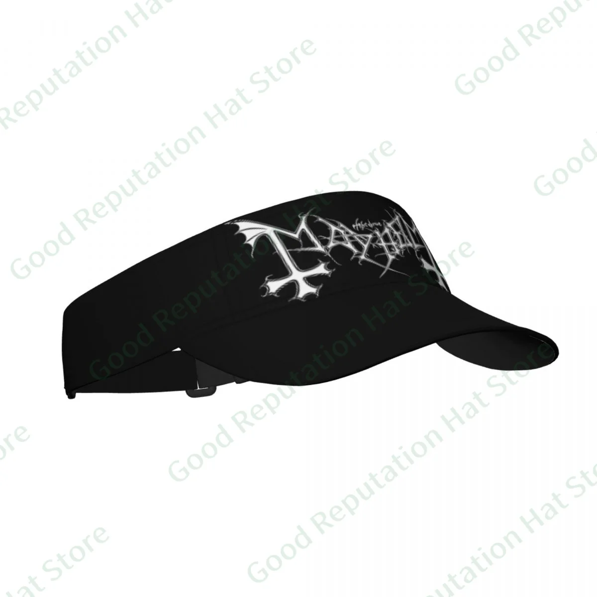

Yoga Hat Mayhem DistressedAdjustable Travel Shade Empty Top Fishing Cap Men for Women Outdoor Golf Sun Running Hat