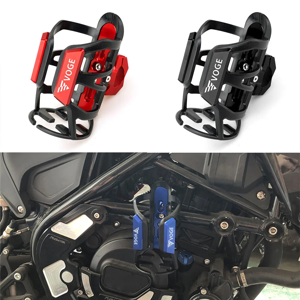 

For Loncin Voge 200AC 300AC 300R 300RR 500DS 500R 650DS ER10 Motorcycle Accessories CNC Water Bottle Cage Drink Cup Holder Stand