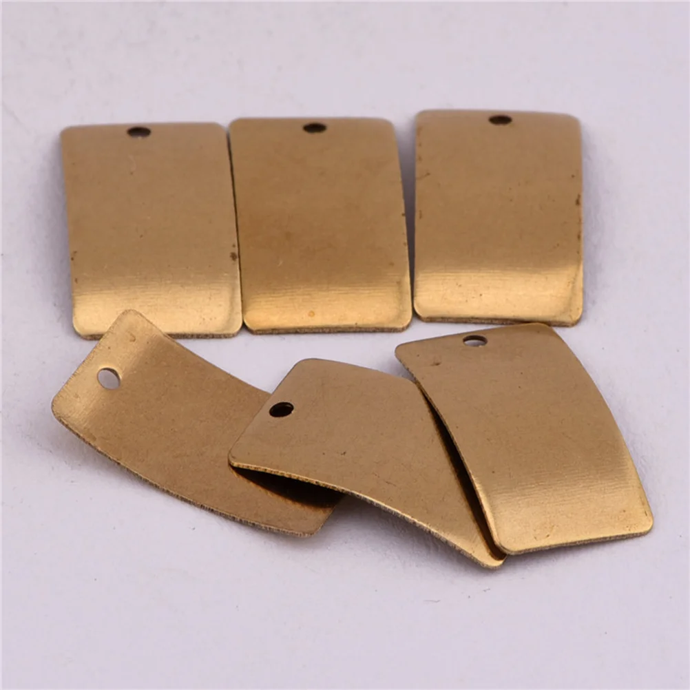 

50pcs Blanks Stamping Copper Hanging Pendants Charms For Necklace Bracelet DIY Making ID Name Tags 18mm