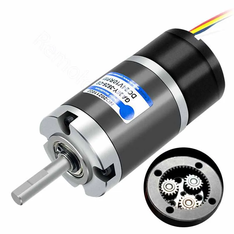 Купи DC 12V 24V Planetary Gear Motor Brushless 8-1621RPM CW CCW Speed Reduction Gearbox Motors GA36Y-3525 Electric Engine DIY Model за 2,131 рублей в магазине AliExpress