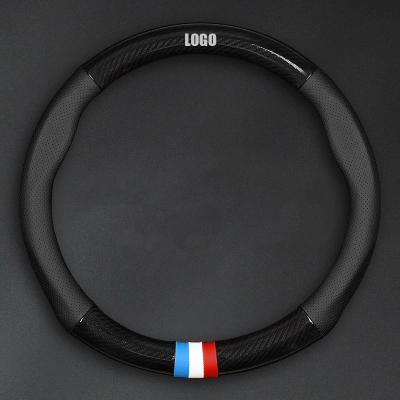 Противоскользящий защитный чехол из натуральной кожи и углеродного волокна для