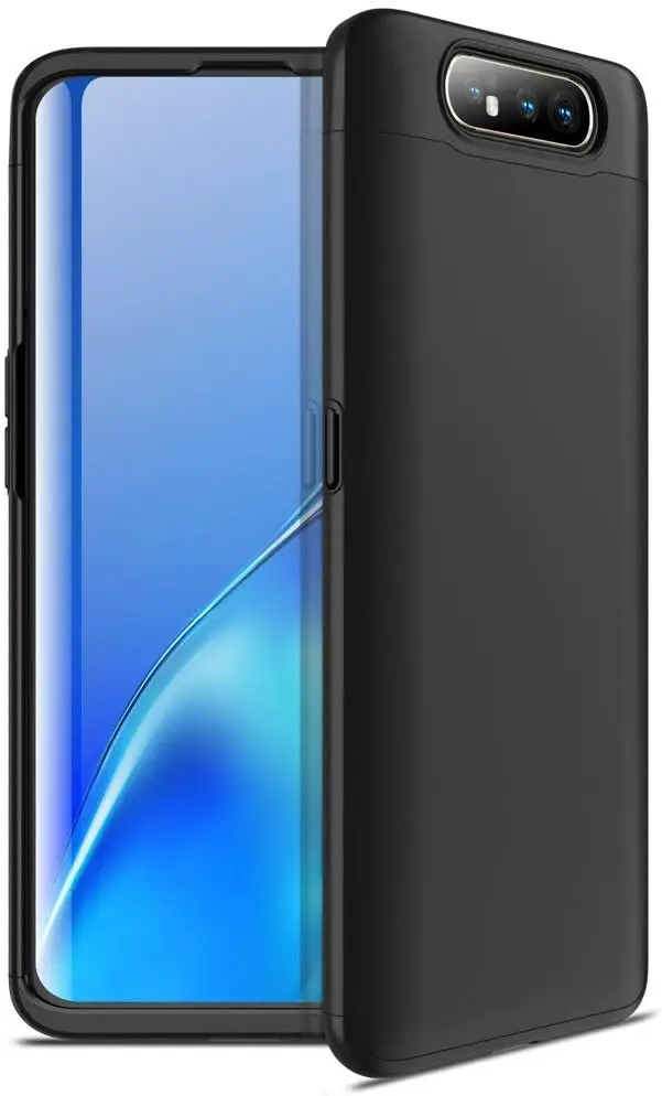 

For Capa Capinha Anti Impacto 360 Para Galaxy A80 Tela De 6.7Polegadas Case Acrílica Fosca Acabamento Slim Macio - (Todo pre