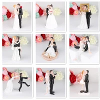 romantic groom bride marry resin figurine wedding cake topper decoration supplies marry figurine valentines engagement