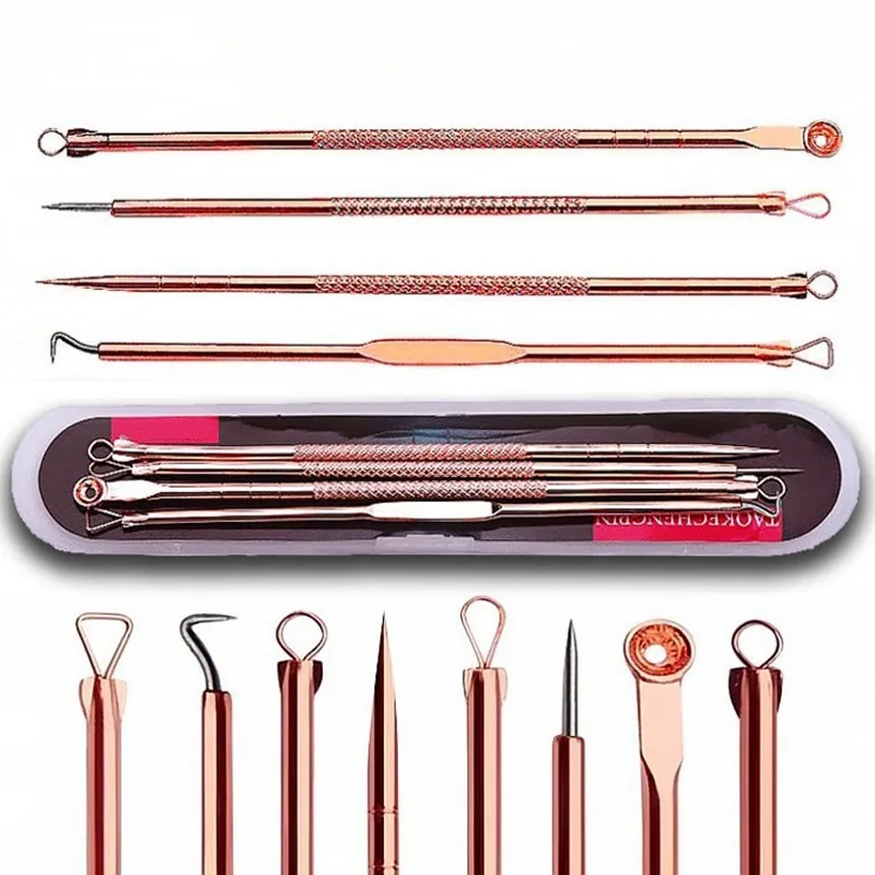 

4 шт., крючки для удаления чёрных точек и прыщей