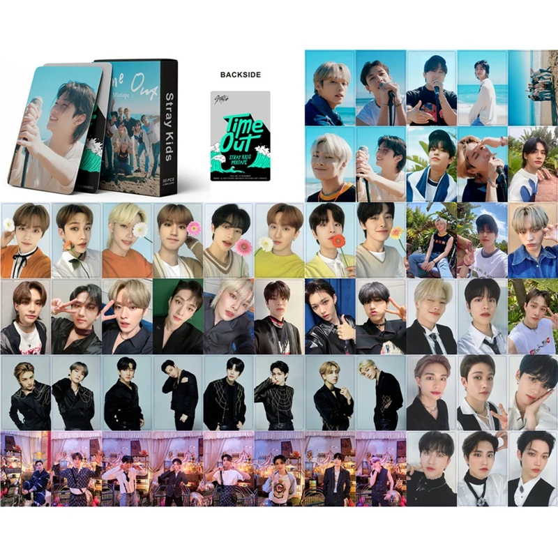 

Новый альбом для фотографий Kpop STRAY KIDS 55 шт./компл., периферийная Коллекционная карта, HD печатные ломо-карты для коллекции фанатов