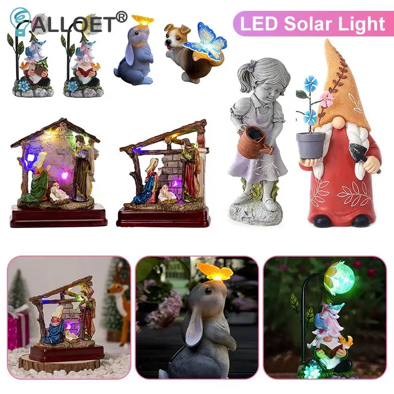 

Garden Statues Annimal Squirrel Solar LED Light Statue Waterptoof Figures Outdoors for Pathway Yard Garden Wildlife Decoration