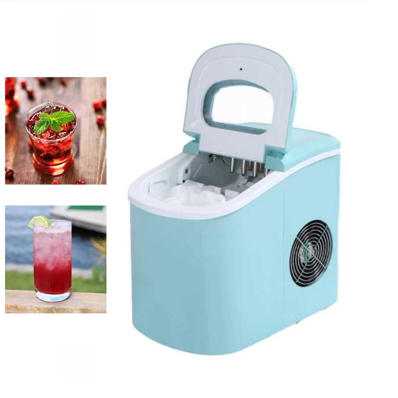 

Automatic Electric Ice Maker Portable Bullet Round Ice Making Machine Small Bar Coffee Shop