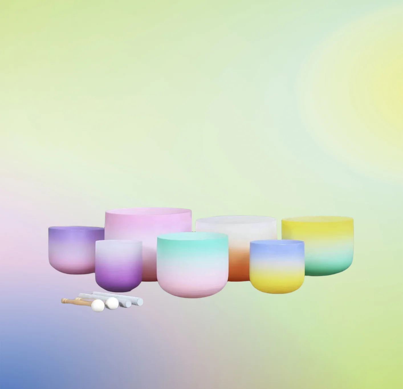 Набор чакр 432 Гц/440 Гц 8-14 дюймов 7 шт.