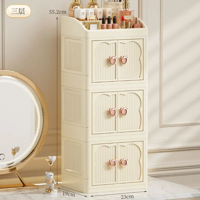 

Прозрачный 3-слойный органайзер для косметики ZDHZH-12