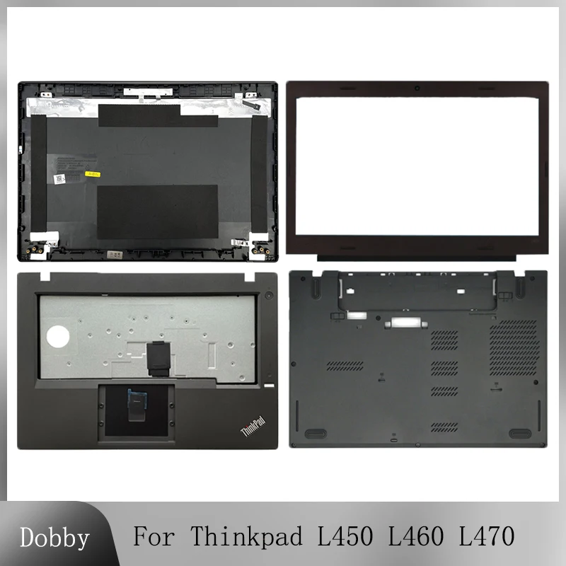 

Brand NEW For Lenovo Thinkpad L450 L460 L470 Laptop LCD Back Cover Front Bezel Palmrest Top Case Bottom Base Case Black Housing