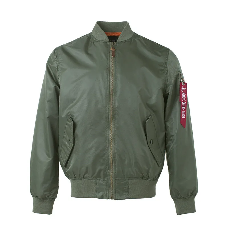 

Spring and Autumn Loose Short Section MA-1 Bomber Jacket Couple Men and Women American Tactical Jacket