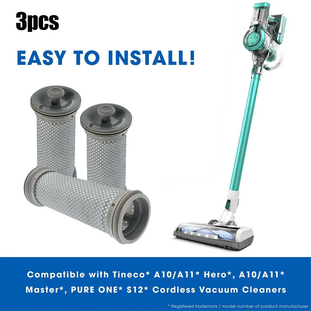 

3Pcs Premium Replacement Pre-Filters For Tineco A10/A11 Hero A10/A11 Master PURE ONE S12 Cordless Vacuum Cleaner Household