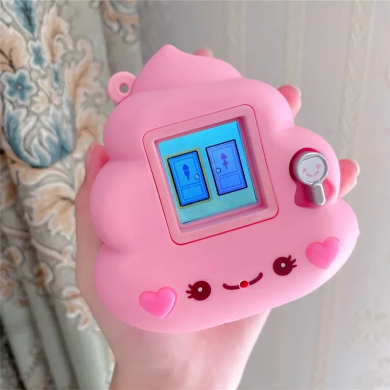 2022 Newest Original Poop Tamagotchi Funny LCD Pet Machine Electronic Color Screen Girls Virtual Game Console Toys for Children