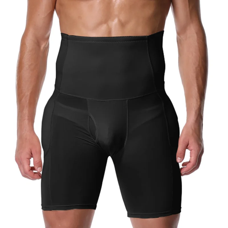 Men Bodysuits Mesh Boxer Buttocks Lifter Enlarge Butt Push Up Pad Underpants Penis Pouch Panties Sexy Padded Underwear Shapewear