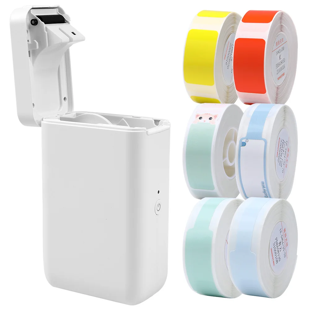 

Label Print Maker Tapes Stickers Kit Wireless Printer Portable Bluetooth Fast Printing Home Use Office Label D101 Thermal Label