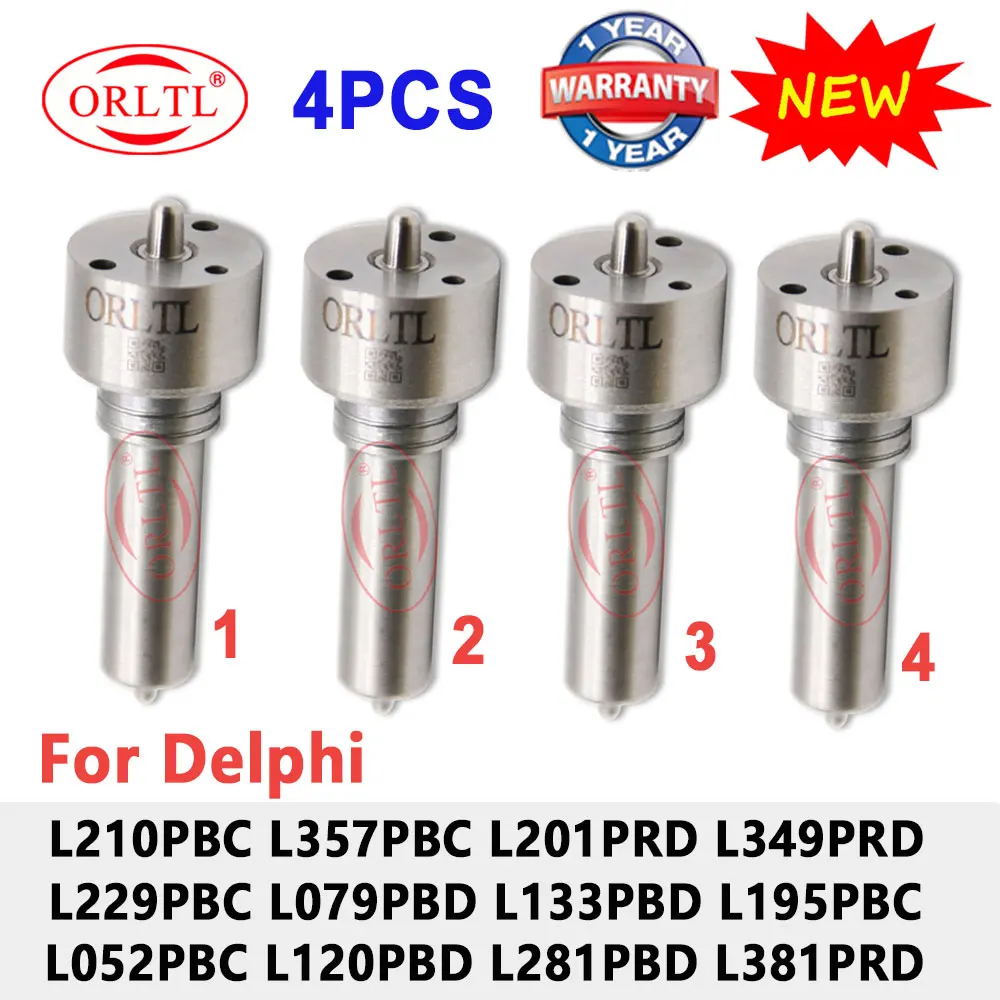 4 шт. сопло L210PBC L357PBC L201PRD L349PRD L229PBC L079PBD L133PBD L195PBC для инжектора Delphi L052PBC L120PBD L281PBD L381PRD