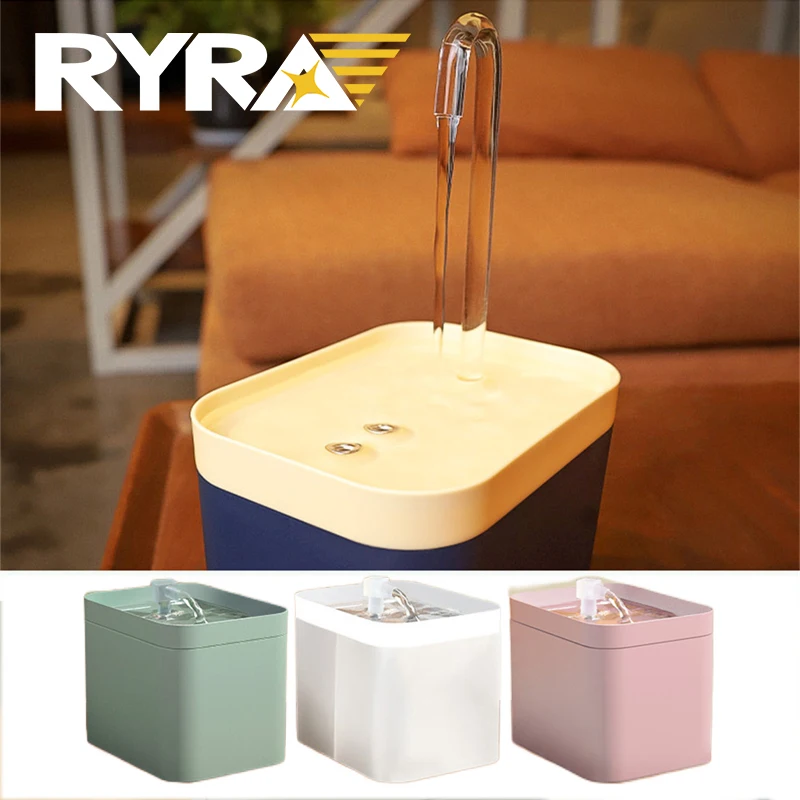 

Автоматический питьевой фонтанчик для кошек, бесшумная электрическая поилка с фильтром, емкость 1,5 л, USB, для питомцев