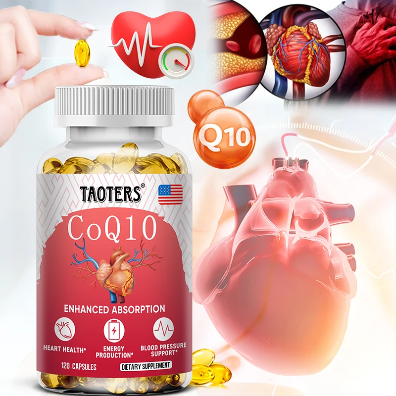 

Ultra High Absorption Coenzyme Q10 Supplement-Stable, Highly Absorbable Form-Antioxidant Support Aid for Heart and Energy Health