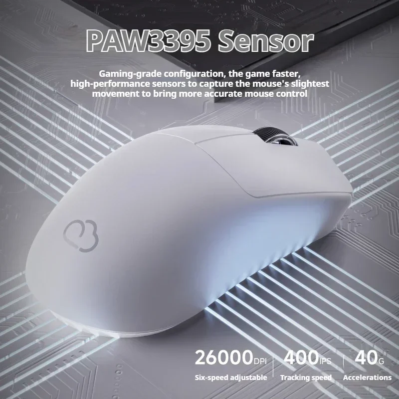 Беспроводная мышь Eweadn X23 легкая Paw3395 трехрежимная компьютерная периферия