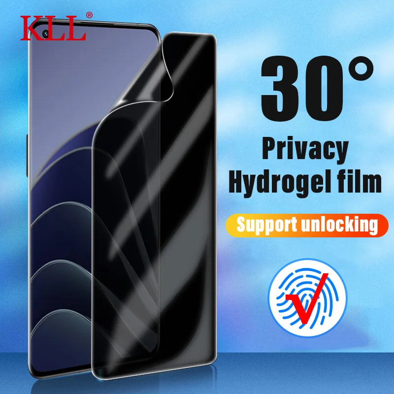 Full Curved Anti Spy Hydrogel Film for OnePlus 10 11R 9 8 7 7T Pro 9R 8T Privacy Screen Protector for One Plus Nord 2 2t Film