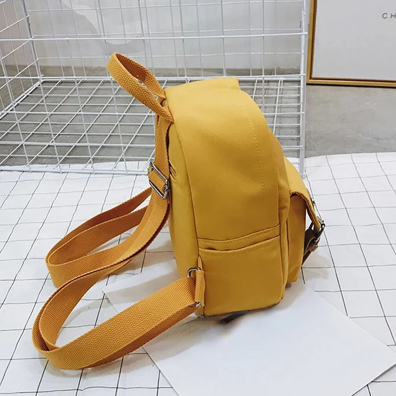 Рюкзак женский на молнии с двумя ремнями Маленький модный школьный ранец для