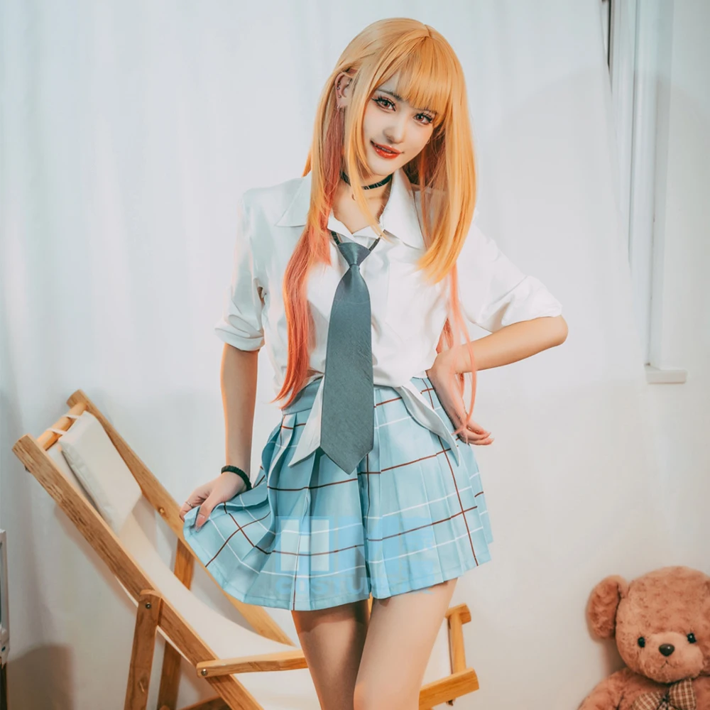 

Marin Kitagawa Cosplay My Dress Up Darling Costume JK School Uniform Skirt Outfits Halloween Carnival Suit Custom Made