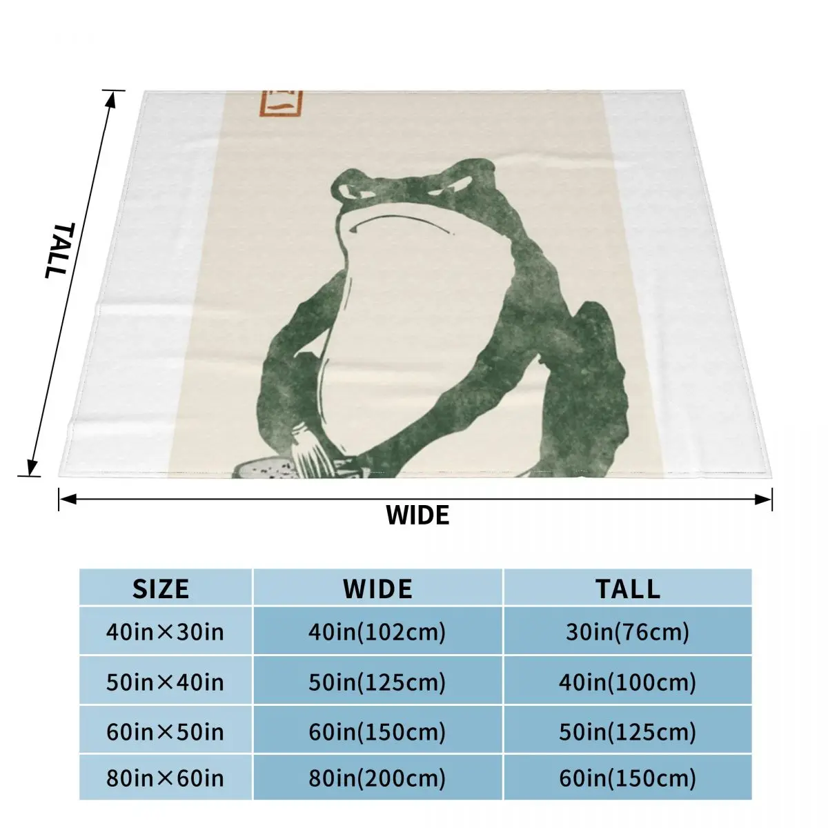 Японская лягушка Matsumoto Hoji жаба плед одеяло на заказ для детской кровати модное
