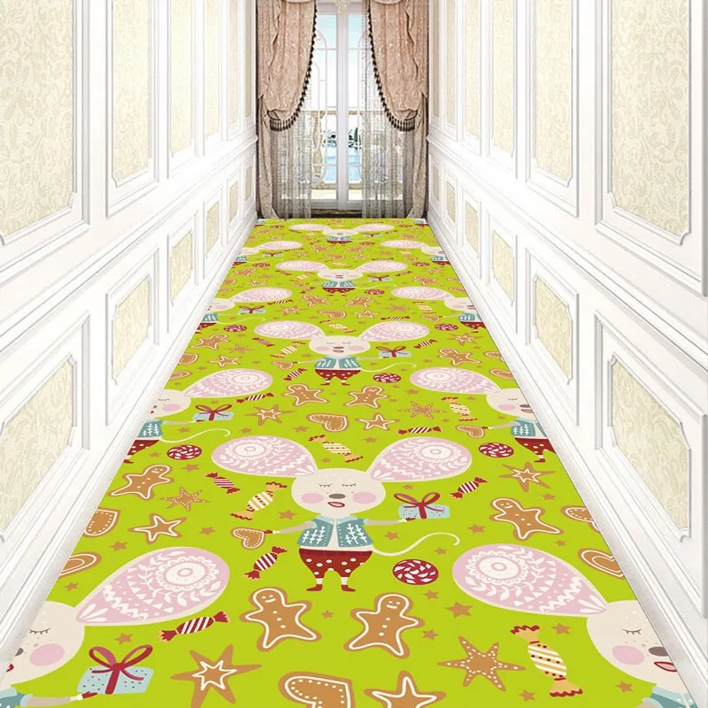 

Reese Cartoon Rat Candy Gingerbread Lobby Carpets Long Area Rugs Stairway Hallway Corridor Aisle Party Anti Slip Entrance Decor