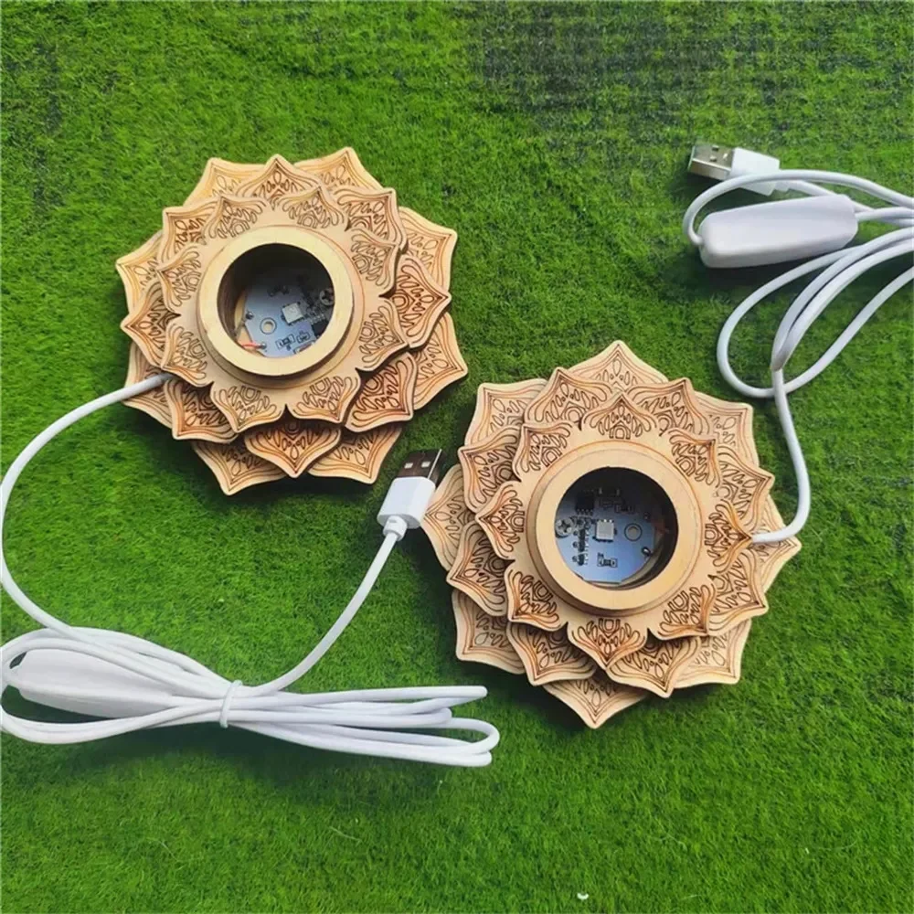 

Деревянная подставка для хрустального шара в форме лотоса