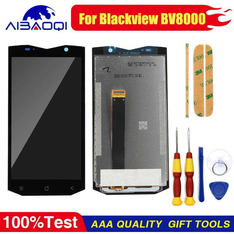 XUNQIYI для Blackview BV8000 Новый Оригинальный сенсорный экран ЖК-дисплей с рамкой крышка аккумулятора идеальные запасные части