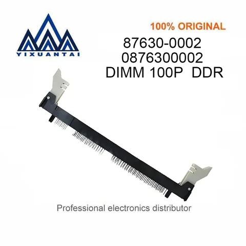 2pcs/Lot  Original mo lex 87630-0002 0876300002 DIMM 100P DDR 2.5V Memory Slot