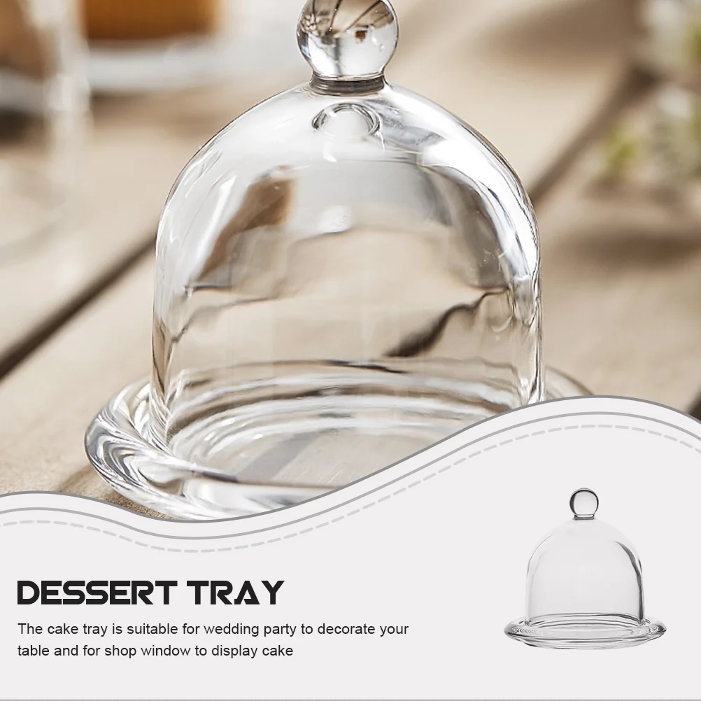 Стеклянная крышка для торта сервировочный поднос закусок подставка чашки
