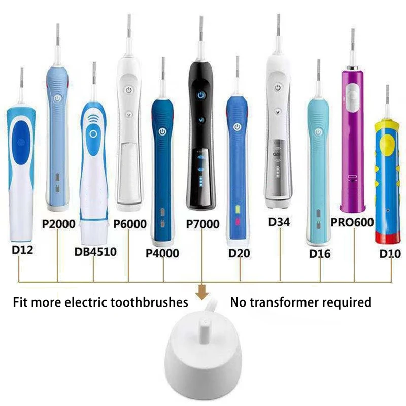 Replacement For Braun Oral B Series 3709 D12 D16 D20/89 00D36 P2000 For Electric Toothbrush Stand Charger-EU Plug images - 6