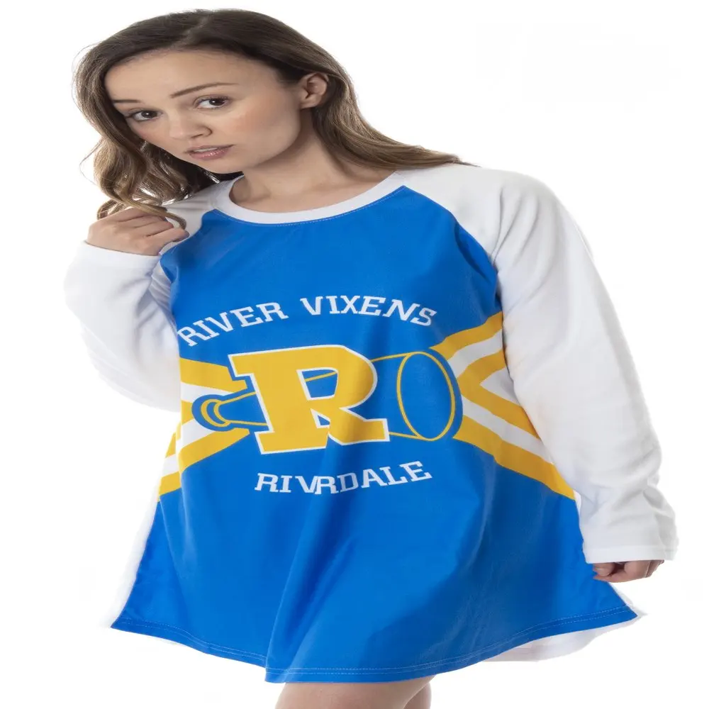 Женский костюм реглан Riverdale River Vixens, рубашка для сна, пижама, ночная рубашка (SM)