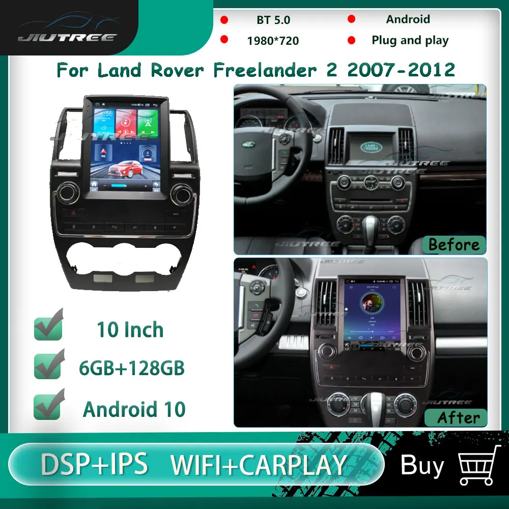 

Car Radio For Land Rover Freelander 2 2007 2008 2009-2012 Android Multimedia Player 128G GPS Navigation Auto Radio Head Unit