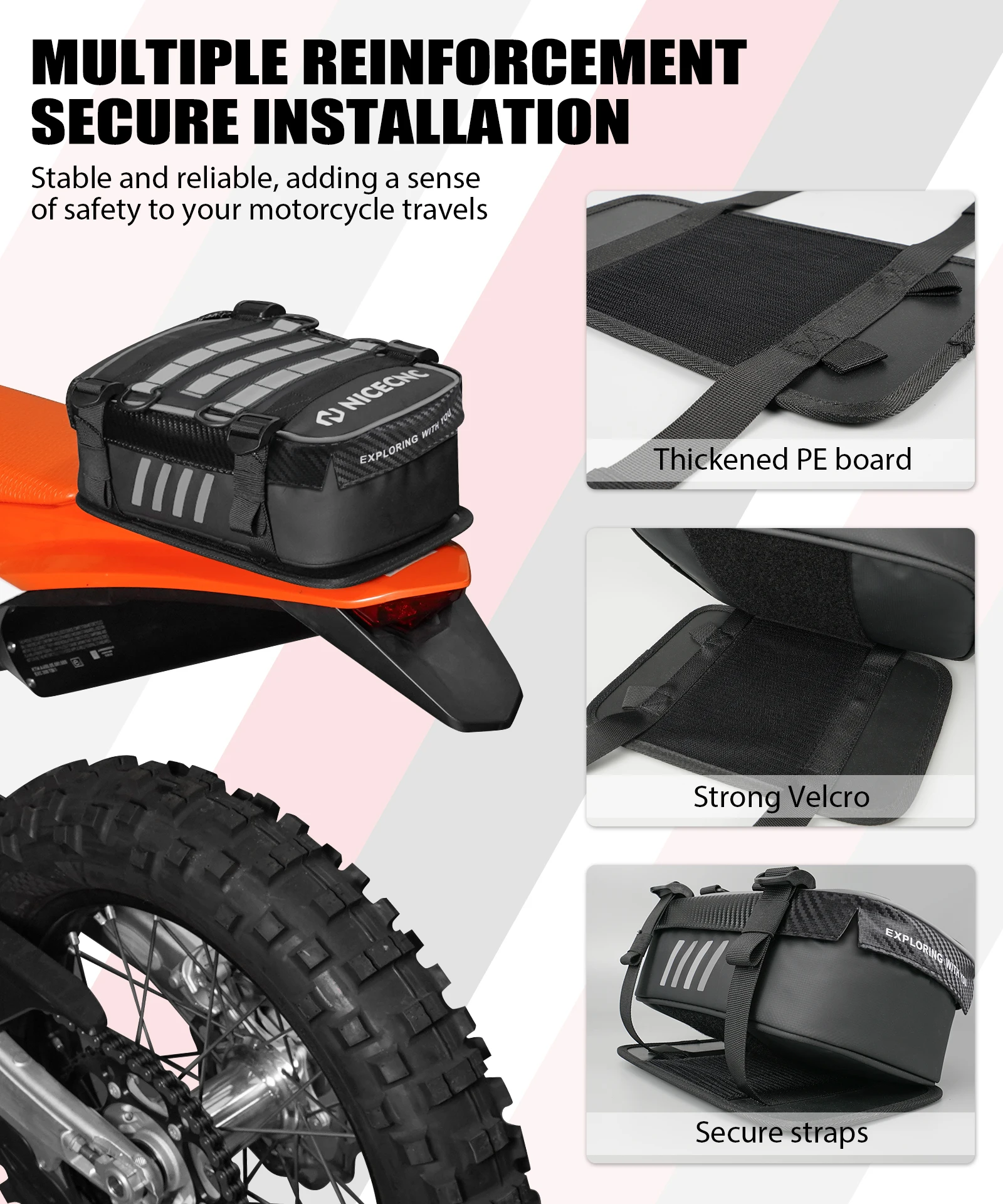 Сумка для заднего крыла мотоцикла KTM EXC350 390 Duke 1290 Super Adventure Yamaha Tenere внедорожный