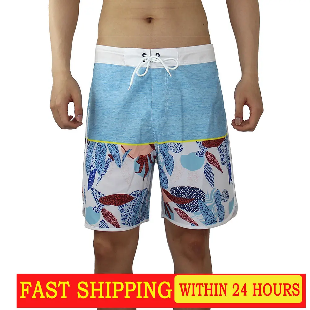 

Men's summer surf beach pants waterproof fabric four stretch sports shorts leisure holiday shorts fitness sports pants swimming