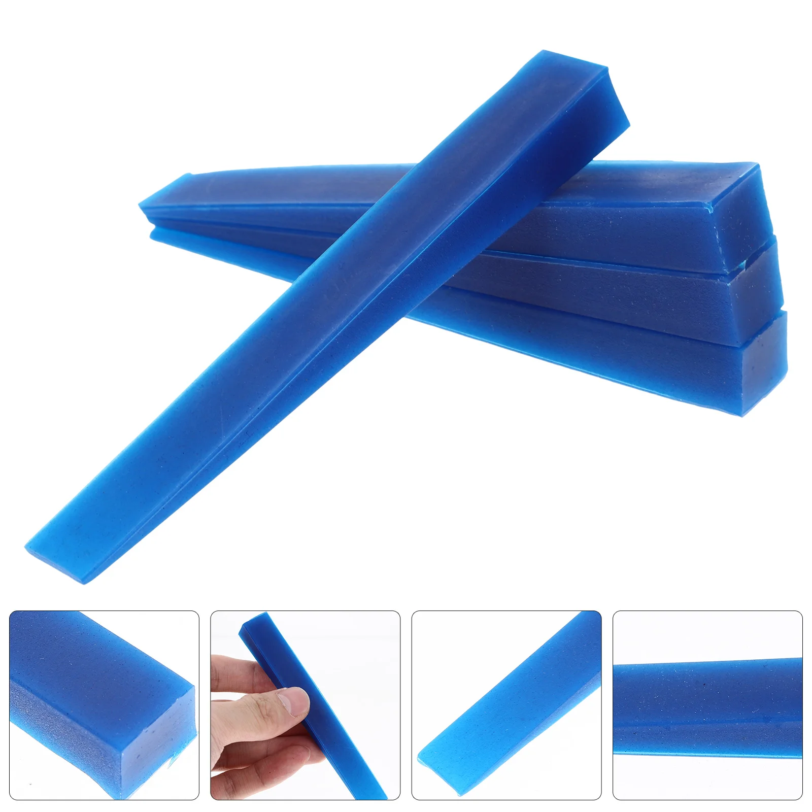 

4 Pcs Piano Tuning Fork Bass Tuner Tool Wedges Silicone Mutes Component Parts Silica Gel