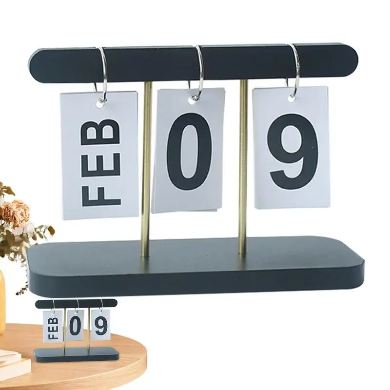 

Календарь деревянный для стола, декоративное украшение «сделай сам» для дома и кафе