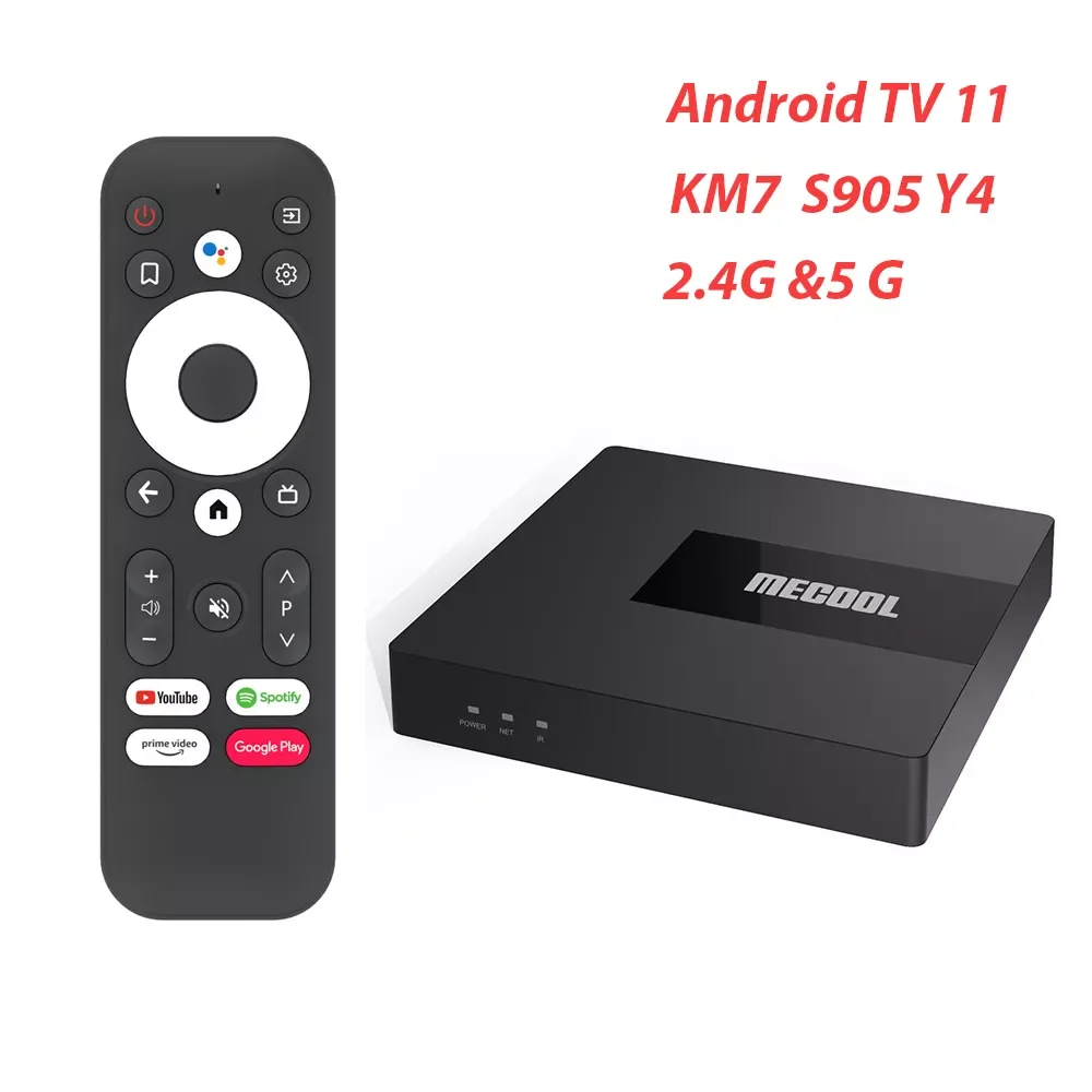

Приставка Смарт-ТВ Mecool KM7 A, Android 11, 2 + 16 ГБ, Amlogic S905Y4